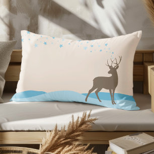 Seasonal Cute Deer Modern Minimalist no-photo  Lumbar Cushion