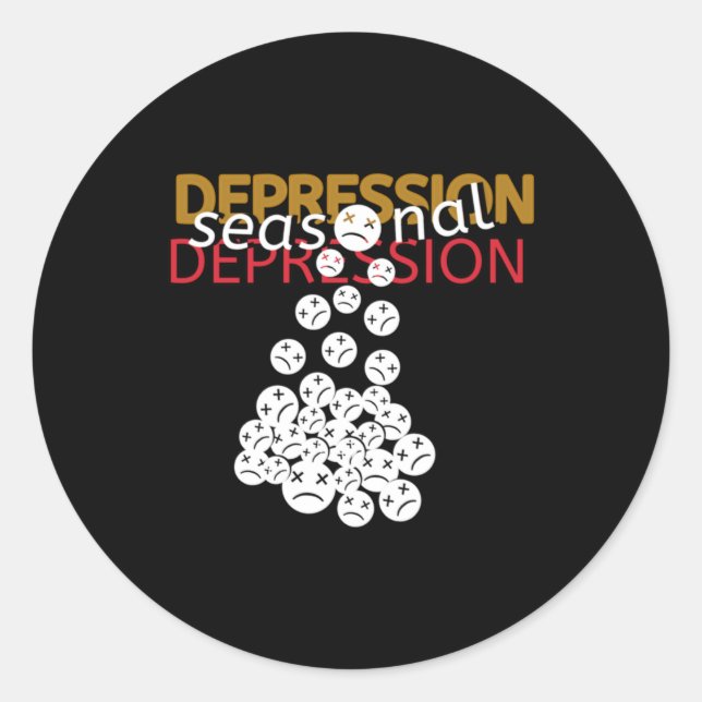 Seasonal Depression Sticker  (Front)