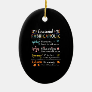 Seasonal Fabricaholic Winter Spring Summer Autumn Ceramic Tree Decoration
