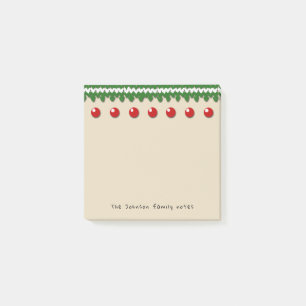 Seasonal Family Notes with Custom Text and Colour