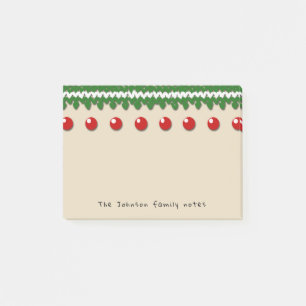 Seasonal Family Notes with Custom Text and Colour