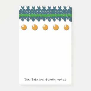 Seasonal Family Notes with Custom Text and Colour