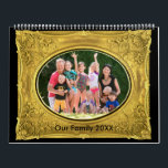 Seasonal Family Photo Frame Images Personalised Calendar<br><div class="desc">Photo Frames with Pictures Two Page Calendar. Replace the photos with your own. Re-size each one to fit just right underneath the frame photos. So these don't have frames but just a place to add your photos. Be sure to use at least 200 to 300 DPI photos. Make sure that...</div>