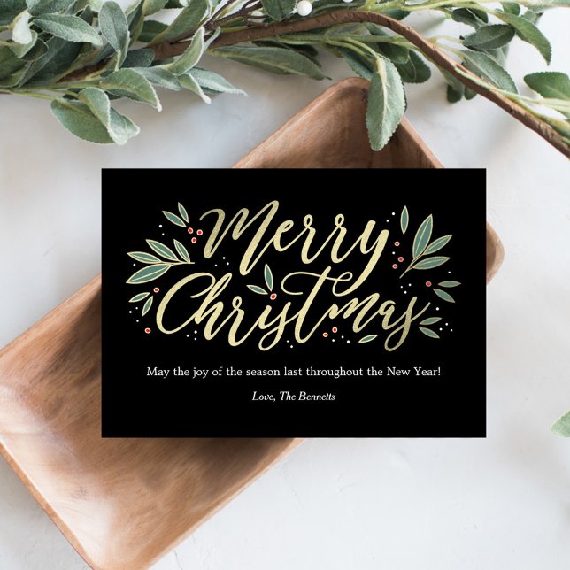 Seasonal Glow EDITABLE COLOR Christmas Card (Creator Uploaded)