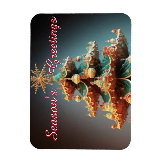 Seasonal Greetings  Magnet (Vertical)