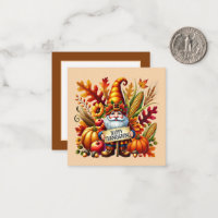 Seasonal Happy Thanksgiving gnome