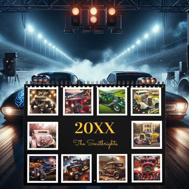 Seasonal Hot Rods In Holiday 20XX  Calendar (Creator Uploaded)