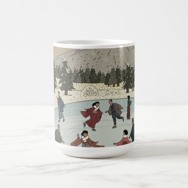 Seasonal Ice Skating Coffee Mug (Center)