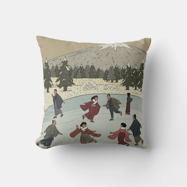 Seasonal Ice Skating Cushion (Front)