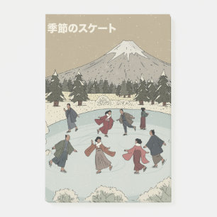 Seasonal Ice Skating Post-it Notes