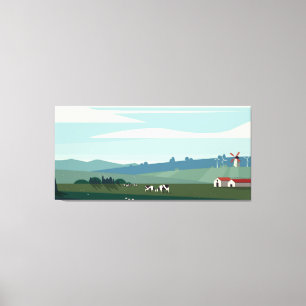 Seasonal landscape canvas print