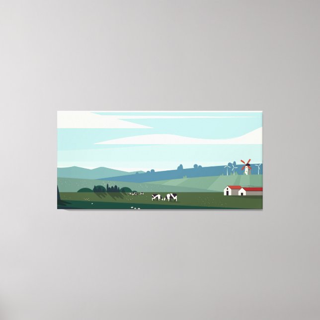 Seasonal landscape canvas print (Front)