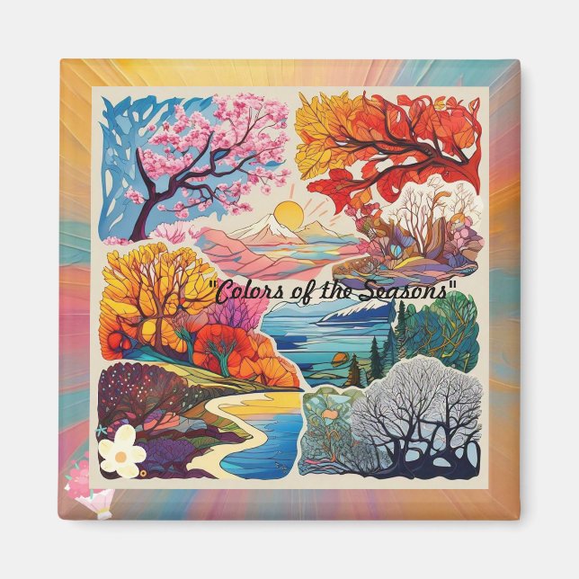 "Seasonal Landscapes Alive" Magnet (Front)