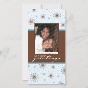 SEASONAL PHOTOCARD :: patterned snowflake P3 Holiday Card