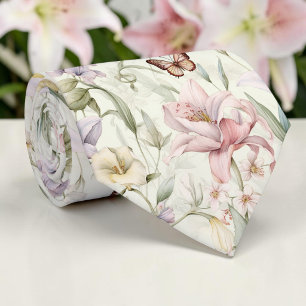Seasonal Spring Floral Necktie Tie