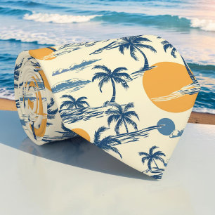 Seasonal Summer Palm Trees Necktie Tie