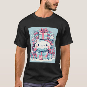 Seasonal Surprises Festive Snowmen Graphic Design T-Shirt