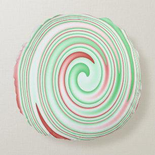 Seasonal Swirl Round Cushion