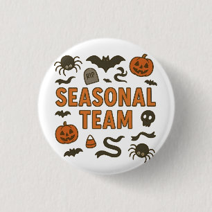 Seasonal Team Halloween 3 Cm Round Badge