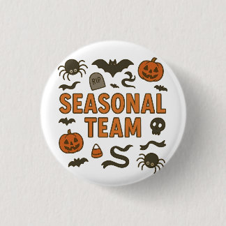 Seasonal Team Halloween 3 Cm Round Badge