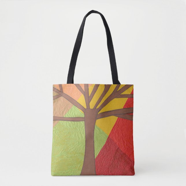 Seasonal Tree Tote Bag (Front)