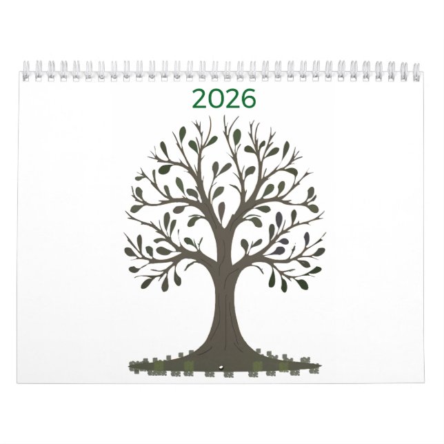 Seasonal Wall Calendar - Change Year (Cover)