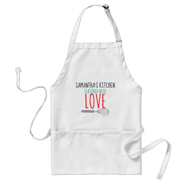 Seasoned with Love Personalised Apron (Front)