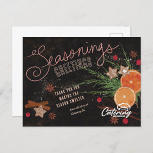 Seasonings Greetings Business Holiday Postcards
