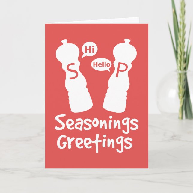 Seasonings Greetings Holiday Card (Front)