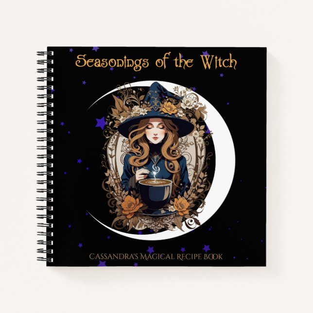 Seasonings of the Witch Recipe  Notebook (Front)