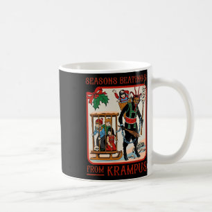 Seasons Beatings From Krampus Christmas Coffee Mug