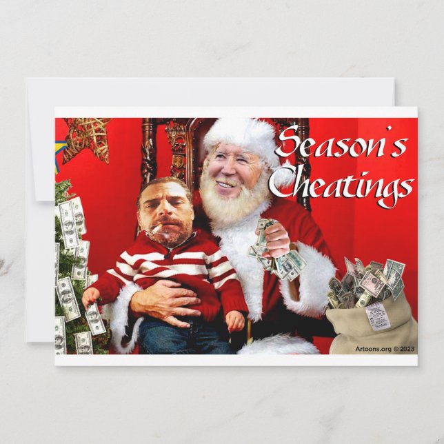 Season's Cheatings Holiday Card (Front)