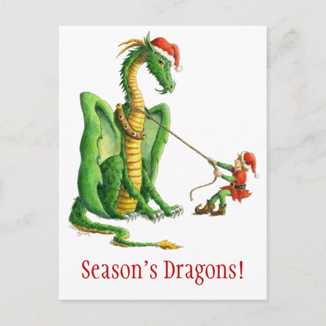 Season's Dragon postcard (Front)