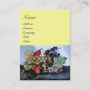 SEASON'S FRUITS 1 - GRAPES AND PEARS BUSINESS CARD