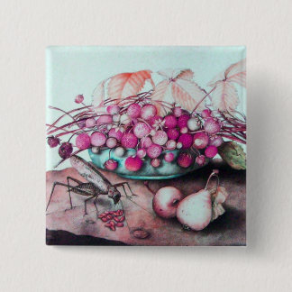 SEASON'S FRUITS 3 15 CM SQUARE BADGE