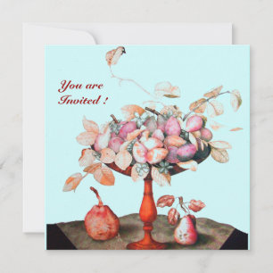 SEASON'S FRUITS  / FLOWERS ,PRUNES, AND LEAVES INVITATION