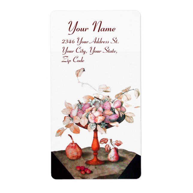 SEASON'S FRUITS,JASMINES,LEAVES PRUNES Pink White (Front)