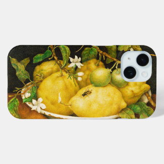 SEASON'S FRUITS LEMONS AND WHITE FLOWERS iPhone 15 CASE