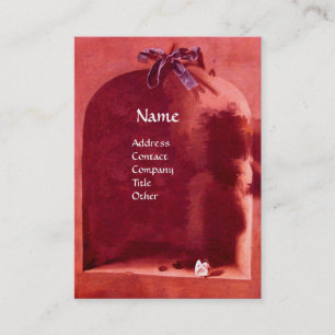 SEASON'S FRUITS PINK RED HANGED GRAPES Rustic Business Card