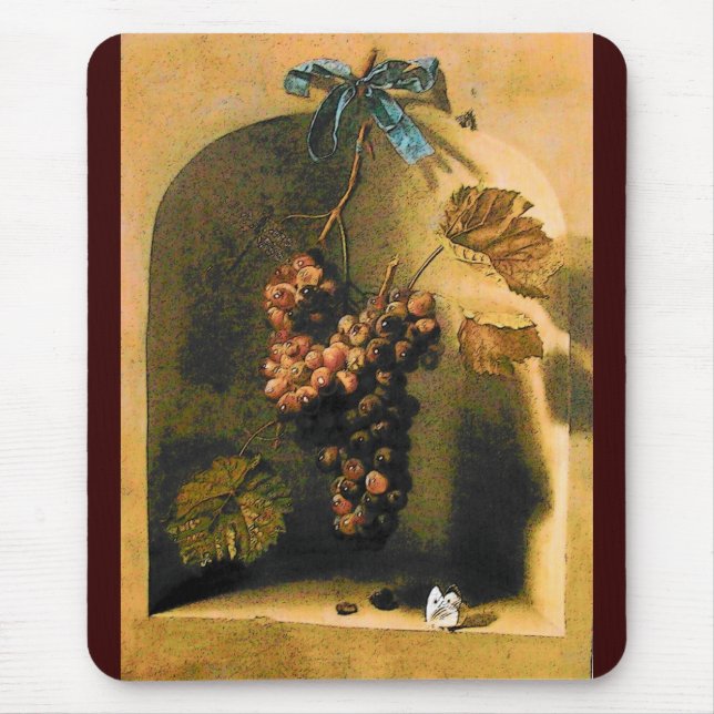 SEASON'S FRUITS -PROSPERITY brown yellow green Mouse Pad (Front)