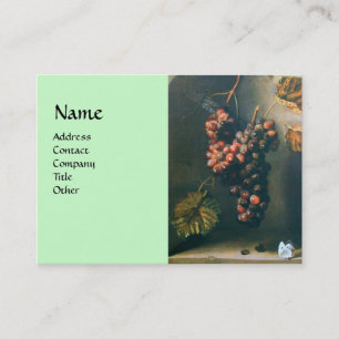 SEASON'S FRUITS - PROSPERITY detail,green Business Card