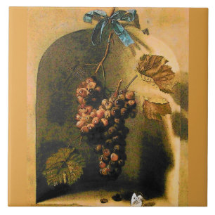 SEASON'S FRUITS -PROSPERITY HANGED GRAPES Rustic Tile