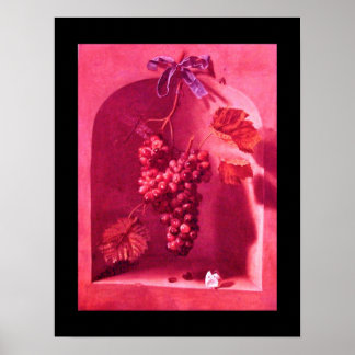 SEASON'S FRUITS -PROSPERITY pink red purple Poster