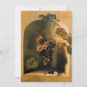 SEASON'S FRUITS - PROSPERITY ,yellow brown gold Announcement