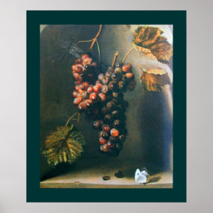 SEASON'S FRUITS -PROSPERITY yellow brown green Poster