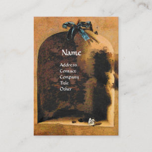 SEASON'S FRUITS - PROSPERITY ,yellow green brown Business Card