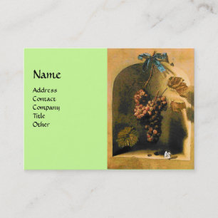 SEASON'S FRUITS -PROSPERITY yellow green brown Business Card