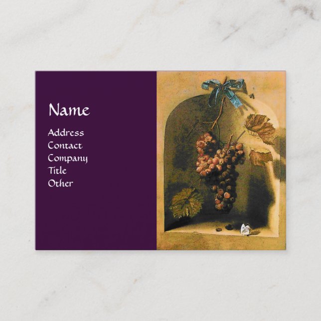 SEASON'S FRUITS - PROSPERITY ,yellow green brown Business Card (Front)