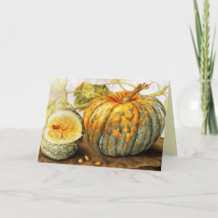 SEASON'S FRUITS / PUMPKINS CARD