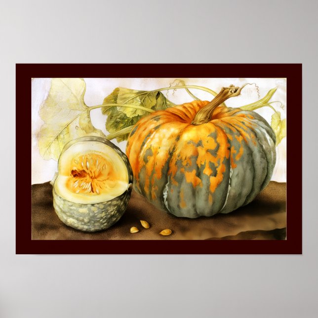 SEASON'S FRUITS  / PUMPKINS POSTER (Front)